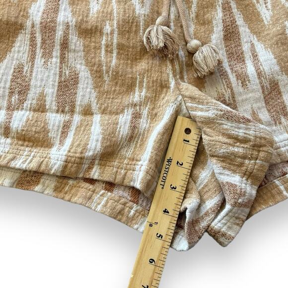 Aerie High Waist Jacquard Cotton Woven Shorts Size XXL Ikat Boho - Picture 7 of 7